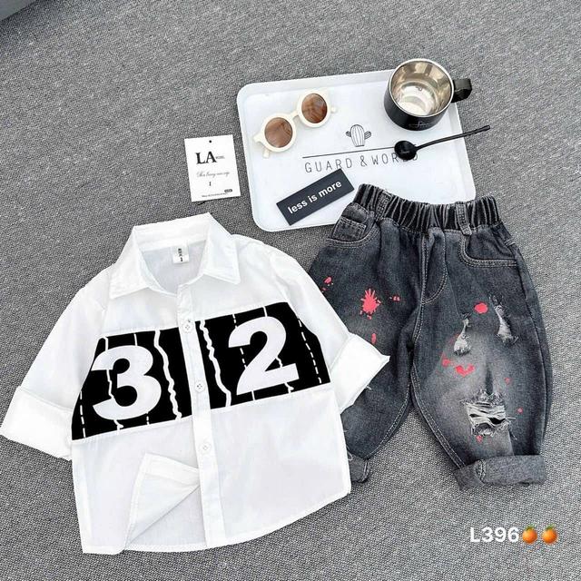 Vietnam Design 2pcs Male Wear For Kids