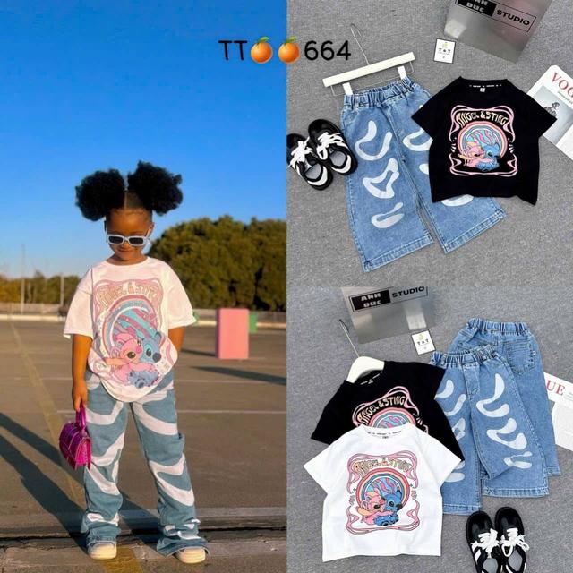 Vietnam Design 2pcs Female Wears For Kids